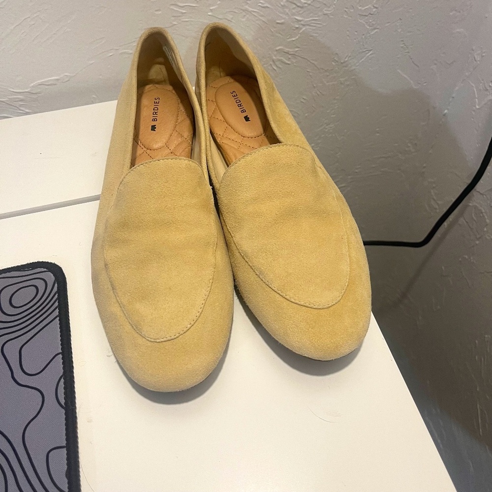 Birdies buttermilk yellow vesper suede shoes size 8.5‎